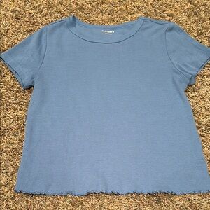 Old Navy Blue Ribbed T-Shirt